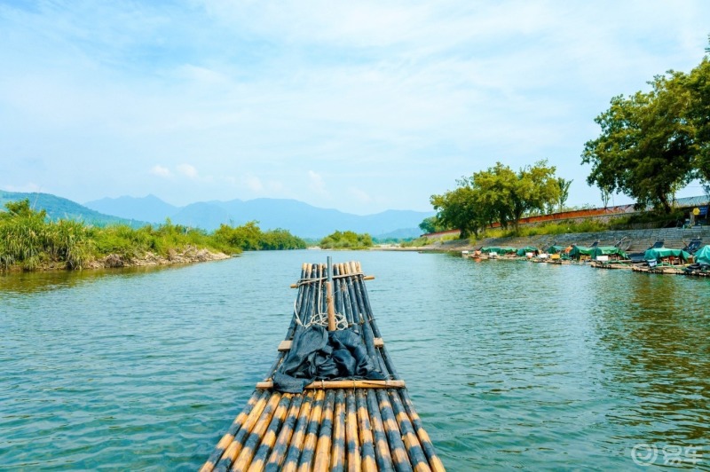 楼主楠溪江竹筏漂流走起