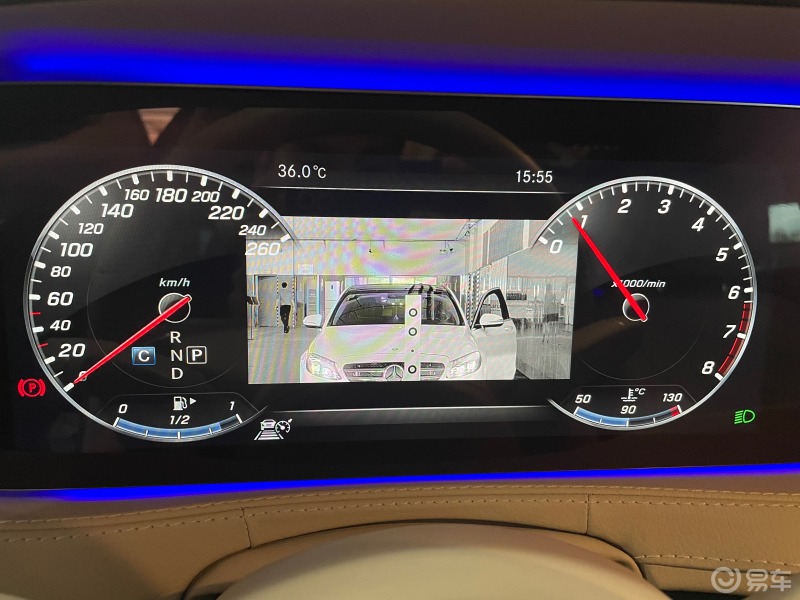 18款奔驰s450l升级夜视辅助系统