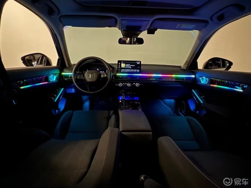 十一代思域改装星空幻彩氛围灯