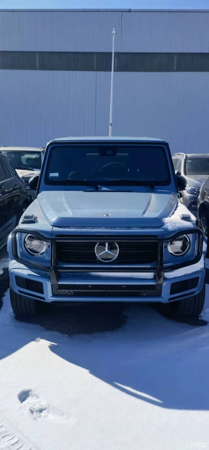 奔驰g550瓷器蓝 真是好看98#汽车资讯#_奔驰g级amg社区_易车社区