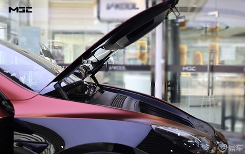 modely金属午夜紫改色特斯拉改装电动前机盖