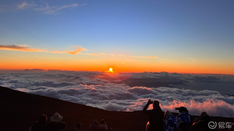 夏威夷haleakala火山顶上的日落92