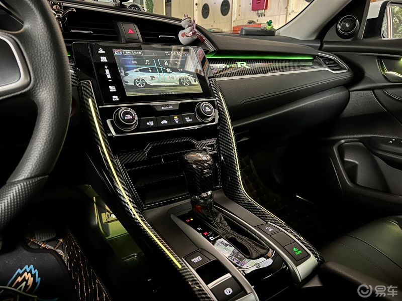 提升氛围感 增加你的品味 云浮十代思域改装顶配氛围灯(2380)