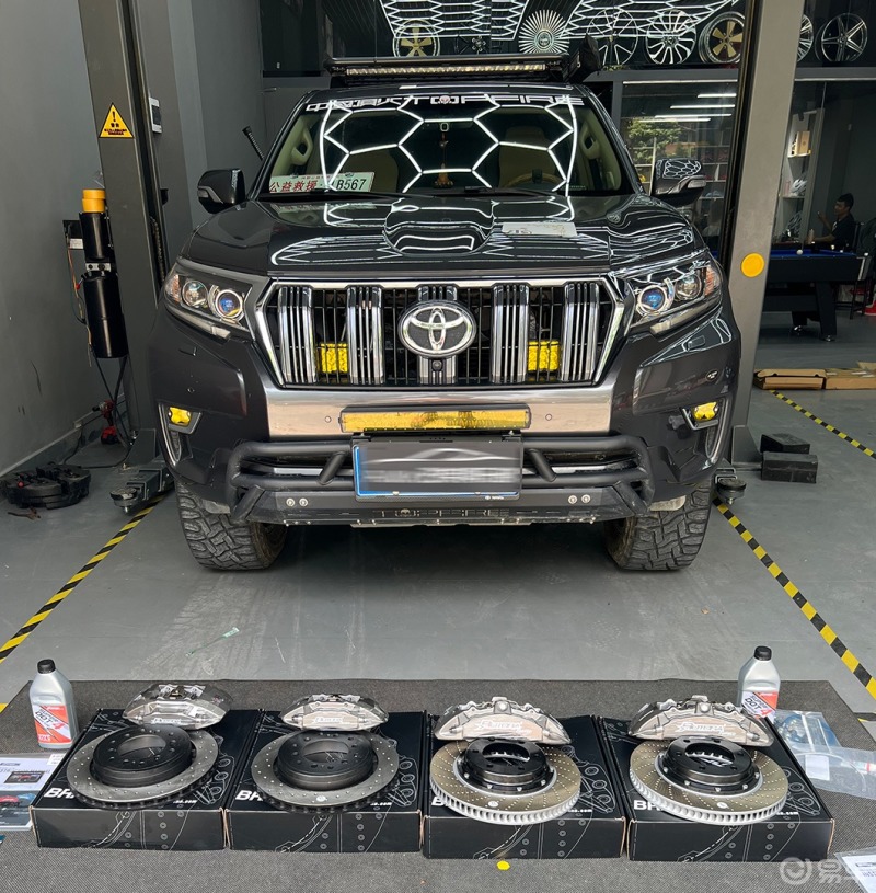 丰田普拉多霸道j150改装升级rotora罗托拉刹车