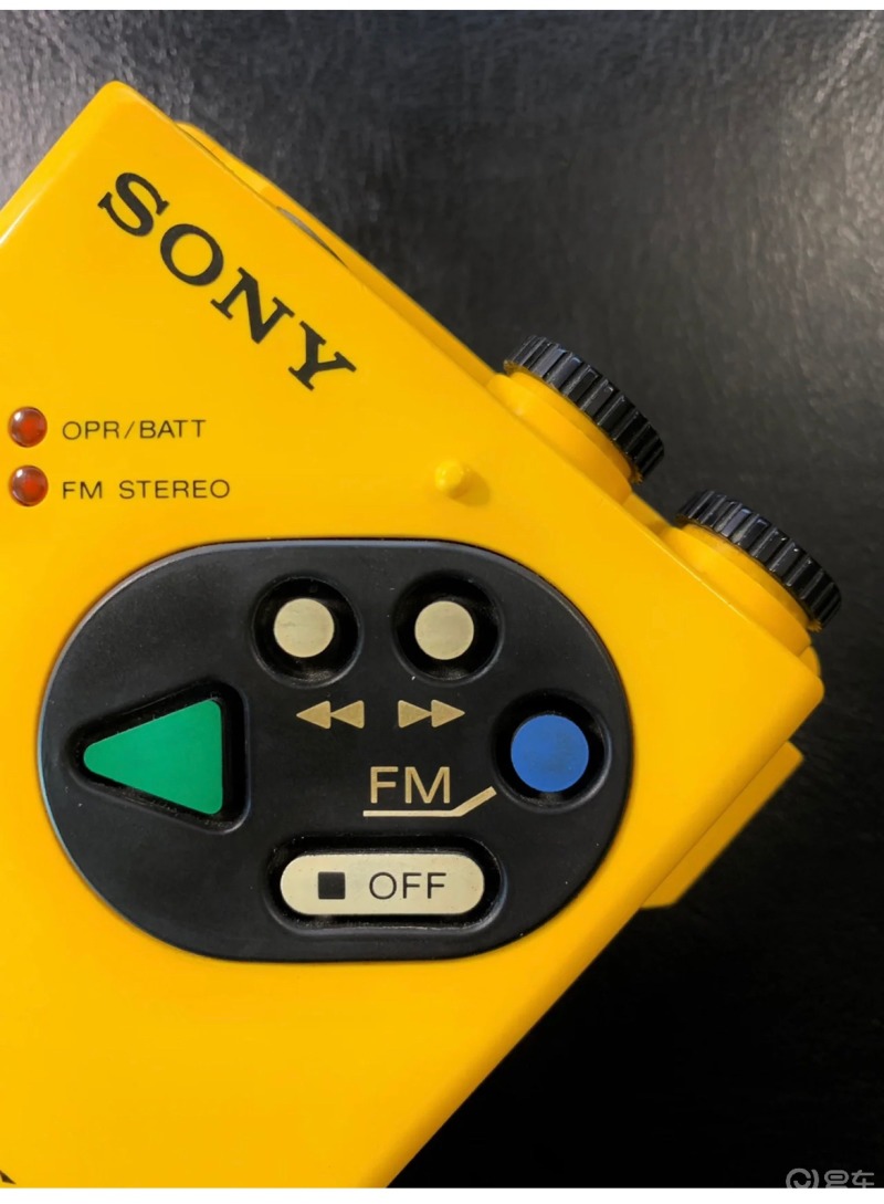 终于等到你 索尼wm-f5运动随身听黄色五星版