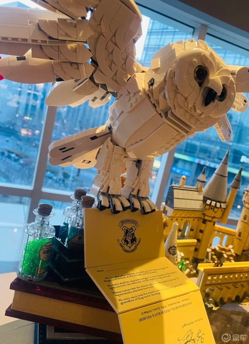 乐高哈利波特猫头鹰海德薇拼搭完成