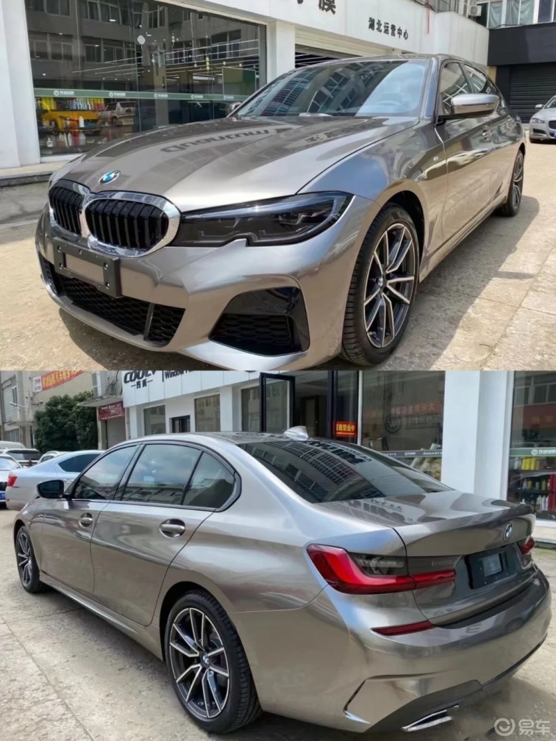 宝马3系改色质感银色月光