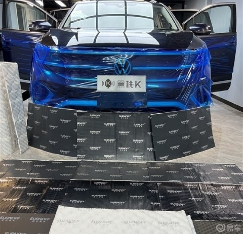 改善汽车噪音大!22款大众揽境汽车隔音改装舒尔诺夫专业隔音材料