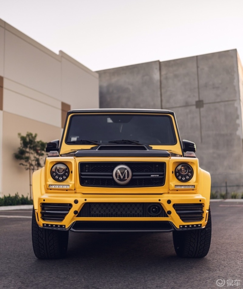 改色电光金属黄,奔驰大g炫酷登场