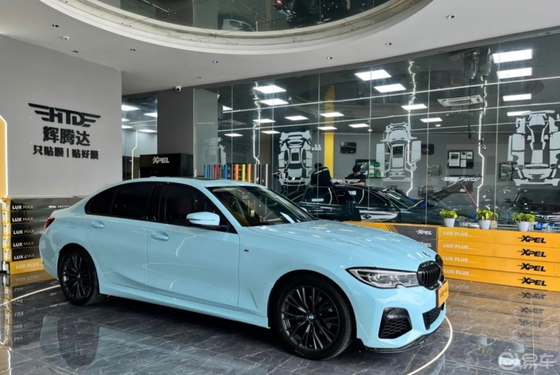 宝马3系改色|海风蓝7215