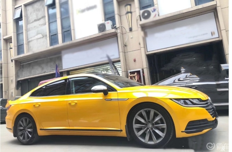 05大众cc改色枫叶黄93不愧是最美大众959595