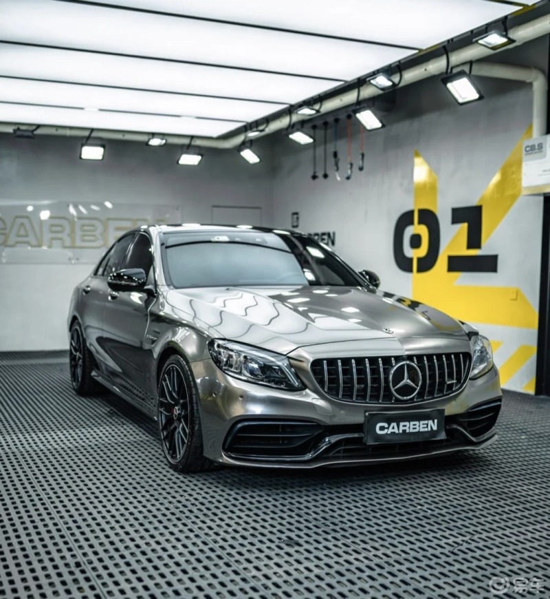 西装暴徒换新衣·c63s改色膜😃_奔驰c级社区_易车社区