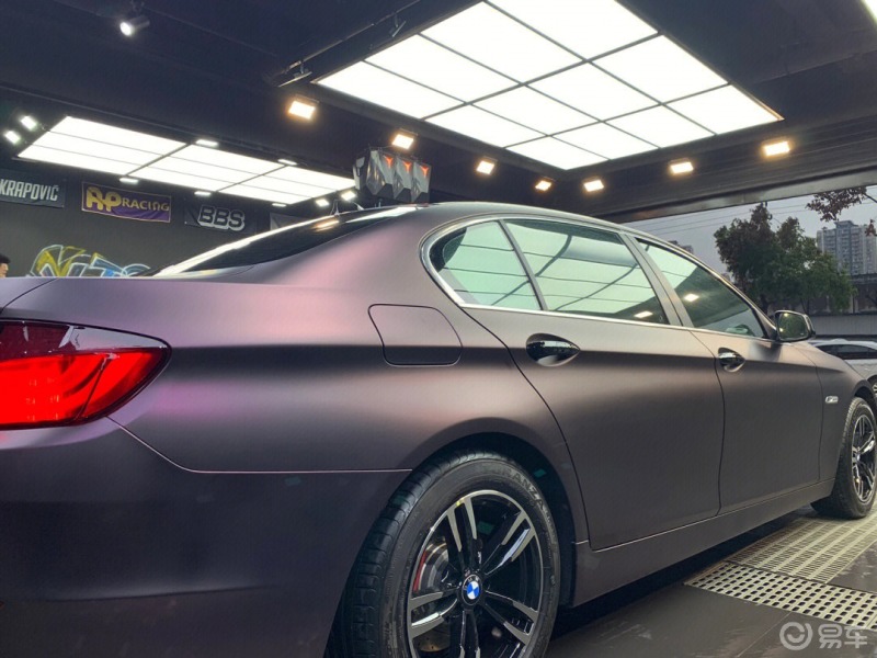 好看到的超亚黑幻紫-宝马5系改色969696