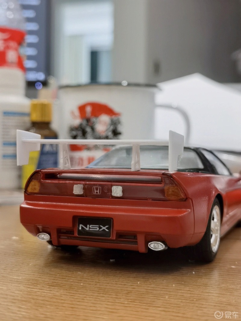 手工汽车模型,本田nsx手工尾翼