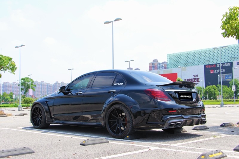 w205奔驰c宽体改装终结,以此纪念五年的青春90