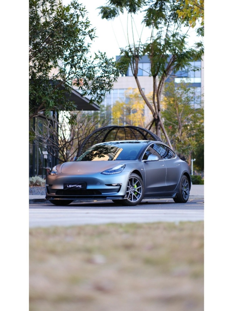 特斯拉Model 3改色幽灵金属灰蓝_Model 3社区_易车社区