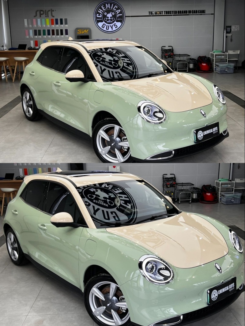 欧拉好猫卡其绿77卡其米兰双拼改色