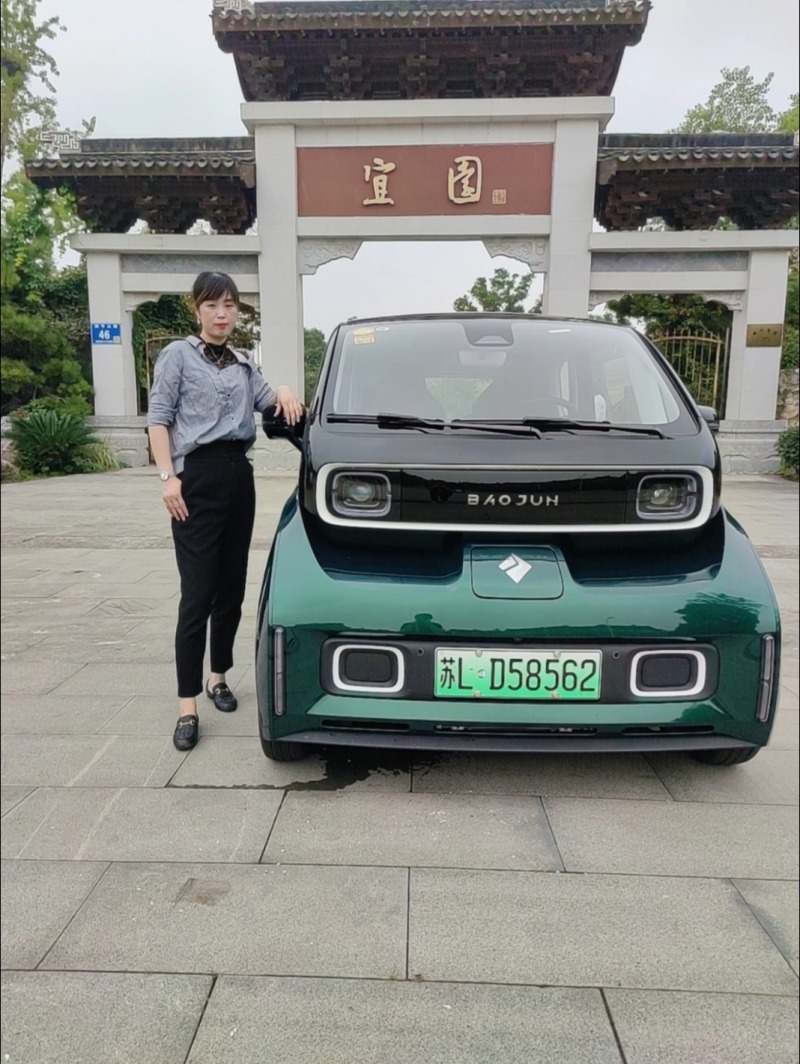 宝骏kiwi ev改色超闪绿