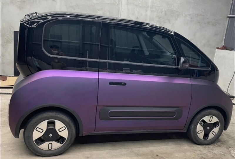 宝骏kiwi ev改色 重金属魅力紫