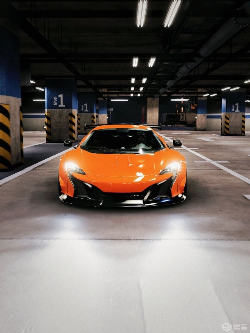 地下车库拍摄mclaren 650s coupe