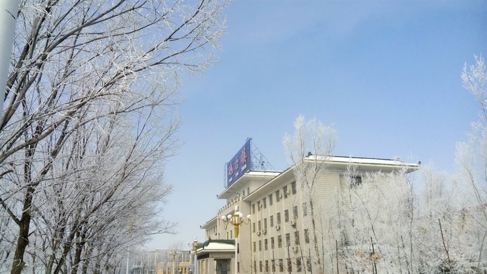 美丽的121团,手机拍雾凇