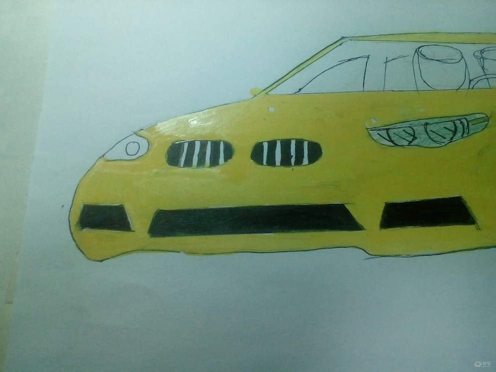 【手绘宝马5系gt】_画汽车论坛图片集锦_汽车论坛-易车网