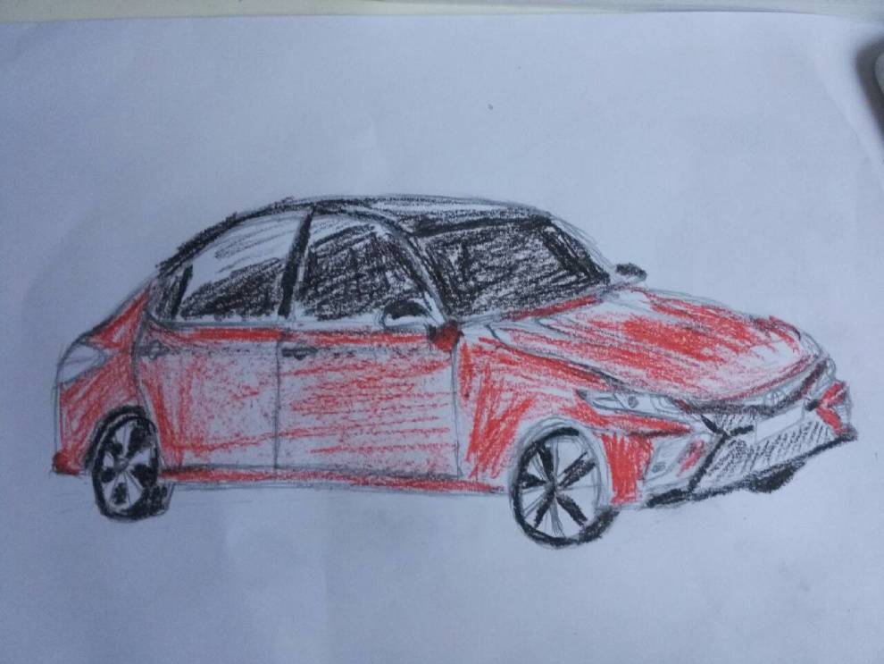 车展##画新车#全新的凯美瑞