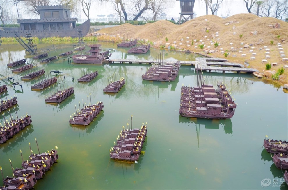 游吴国水寨观火烧赤壁