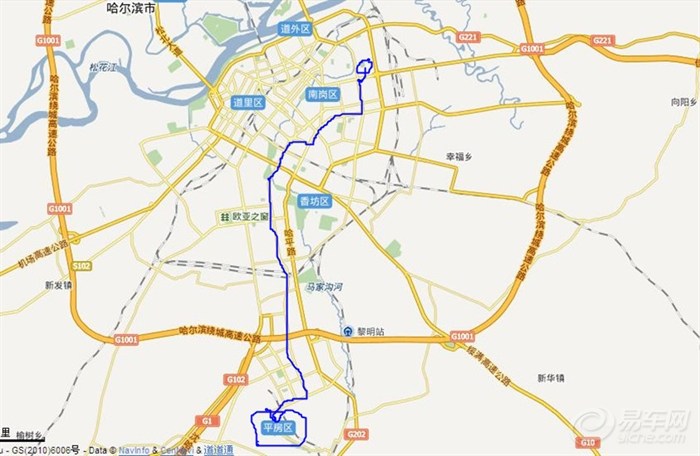 哈尔滨市道外地图高清图片