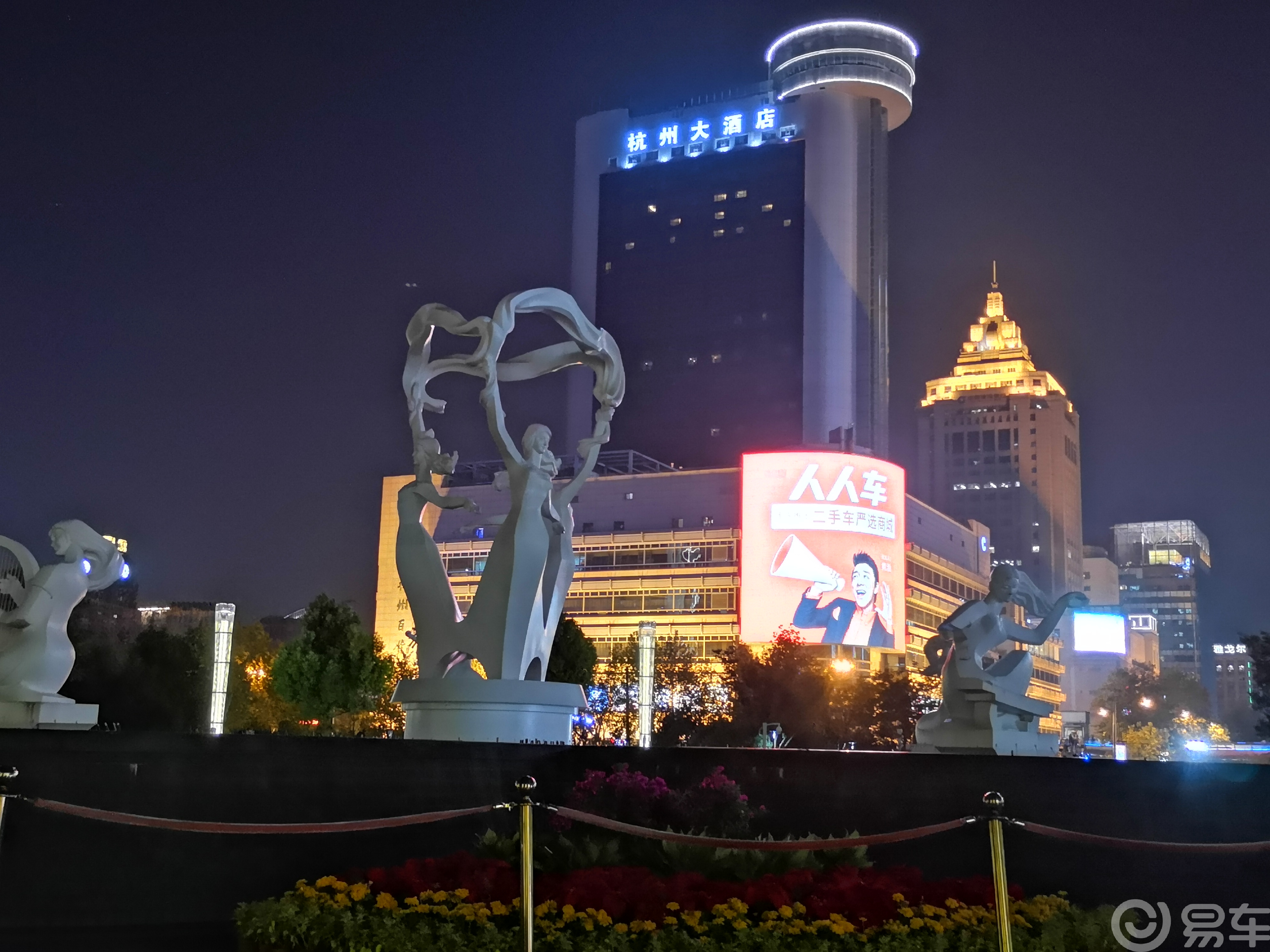 武林广场夜景图片